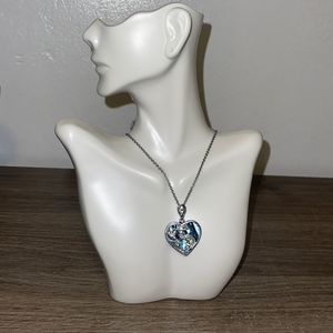 Avalon Heart in Sterling silver. Size 18”